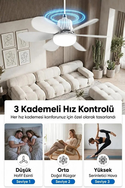 Kumandalı Tavan vantilatörü